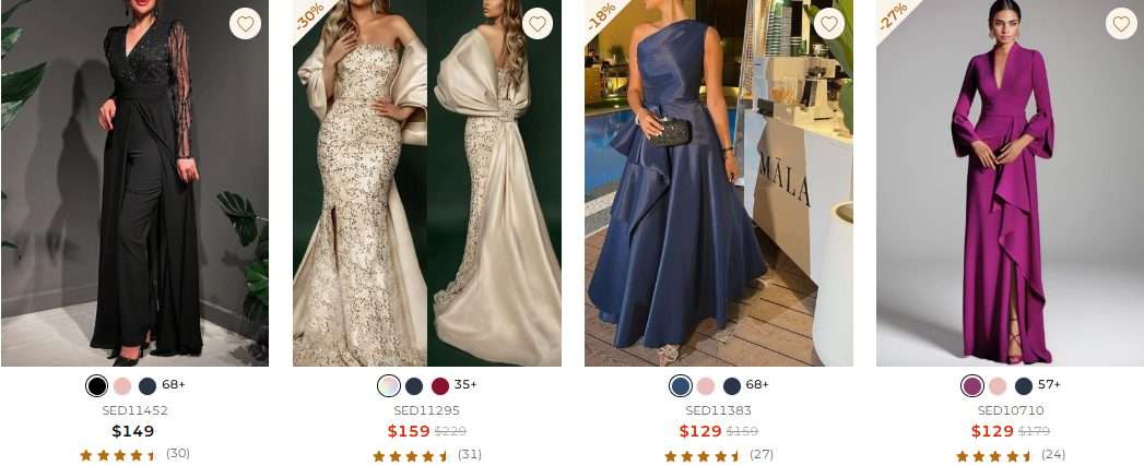Missacc, evening wear