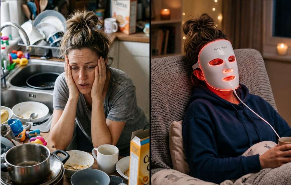 red light therapy for anxiety and overhwelmed mom